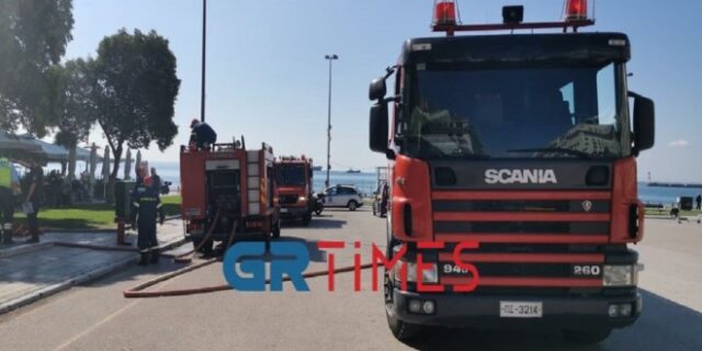 Θεσσαλονίκη: Φωτιά σε cafe-bar στην πλατεία Αριστοτέλους