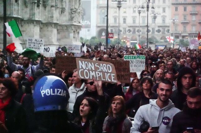 Ιταλία: Χιλιάδες συμμετέχοντες σε κινητοποιήσεις κατά του εμβολιασμού