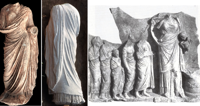 Μαρμάρινο γυναικείο άγαλμα φυσικού μεγέθους  ήλθε στο φως στην Επίδαυρο