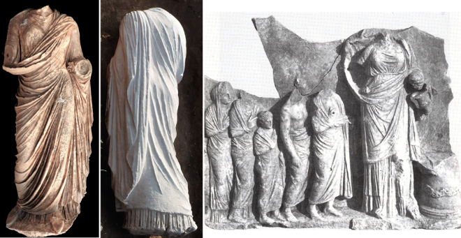 Μαρμάρινο γυναικείο άγαλμα φυσικού μεγέθους  ήλθε στο φως στην Επίδαυρο