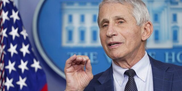 Φάουτσι: Δεν υπάρχει ανάγκη για ενισχυτική δόση ειδικά για την Όμικρον