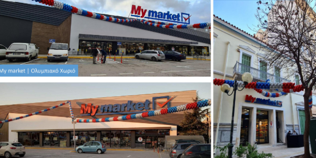Εγκαίνια στο My market της Ομόνοιας 
και δύο σημαντικές ανακαινίσεις για την αλυσίδα