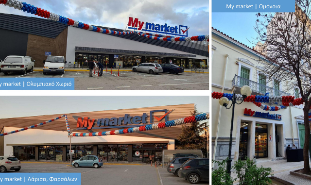Εγκαίνια στο My market της Ομόνοιας 
και δύο σημαντικές ανακαινίσεις για την αλυσίδα