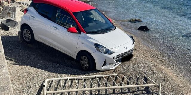 Ρόδος: Μπέρδεψε το φρένο με το γκάζι και βρέθηκε στη θάλασσα