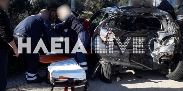 Σοβαρό τροχαίο στην Πατρών – Πύργου: Σύγκρουση νταλίκας με αυτοκίνητο – Ένας τραυματίας
