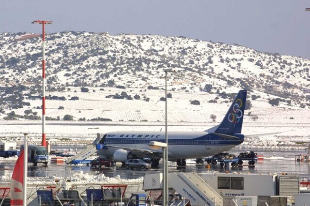 Κακοκαιρία Ελπίδα: Ακυρώνονται πτήσεις από και προς το αεροδρόμιο “Ελ. Βενιζέλος”