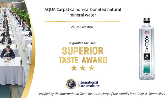 Τα προϊόντα AQUA Carpatica διακρίνονται στις Βρυξέλλες