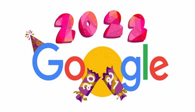 Πρωτοχρονιά 2022: Η Google καλωσορίζει το νέο έτος με ένα εορταστικό doodle