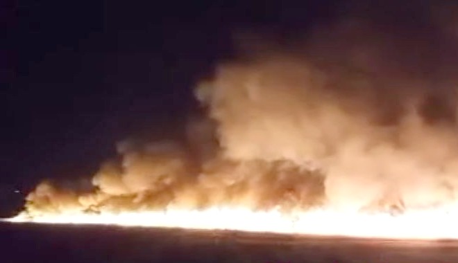 Κορινθία: Φωτιά σε προστατευμένο υδροβιότοπο στη λίμνη Στυμφαλία
