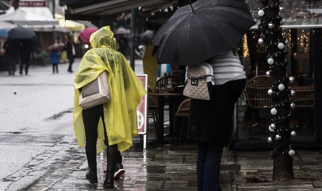 Κακοκαιρία: Βροχές στην Αττική – Σε ποιες περιοχές εντείνονται τα φαινόμενα