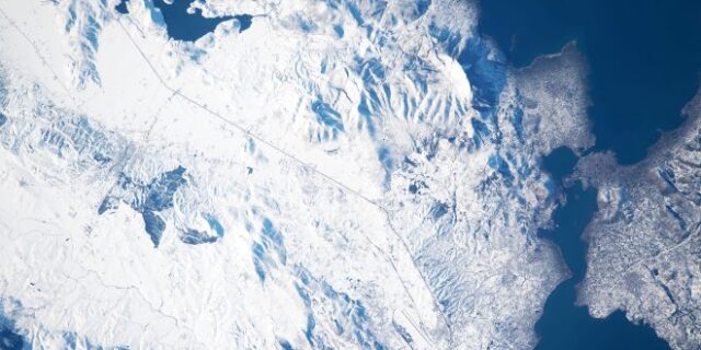 Η χιονισμένη Ελλάδα από το διάστημα –  Εντυπωσιακές εικόνες
