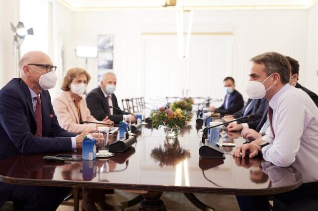 Μητσοτάκης: Συνάντηση με τον Διευθύνοντα Σύμβουλο της Deutsche Telekom