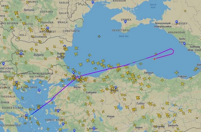 Πόλεμος στην Ουκρανία: Πτήση της Aegean προς τη Μόσχα, γύρισε στην Αθήνα
