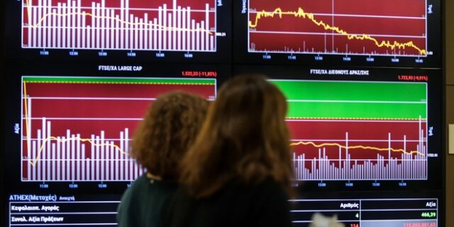 Χρηματιστήριο: Μεγάλη πτώση στον απόηχο του πολέμου στην Ουκρανία – Ο Γενικός Δείκτης “έσβησε” τα κέρδη του 2022