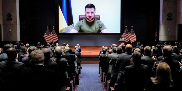 Ομιλία Ζελένσκι στο Κογκρέσο: “Θυμηθείτε την 11η Σεπτεμβρίου – Κλείστε τους ουρανούς της Ουκρανίας”