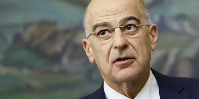 Πρόγευμα εργασίας από Δένδια στον υπουργό Εξωτερικών της Β. Μακεδονίας