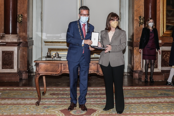 Σακελλαροπούλου: Τιμήθηκε με το Χρυσό Κλειδί της Λισαβόνας