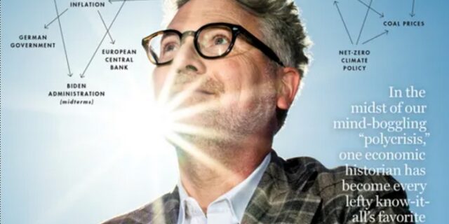 O Adam Tooze στο εξώφυλλο του New York Magazine