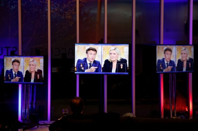 Γαλλικές εκλογές: Σκληρή αντιπαράθεση Μακρόν – Λεπέν στο debate