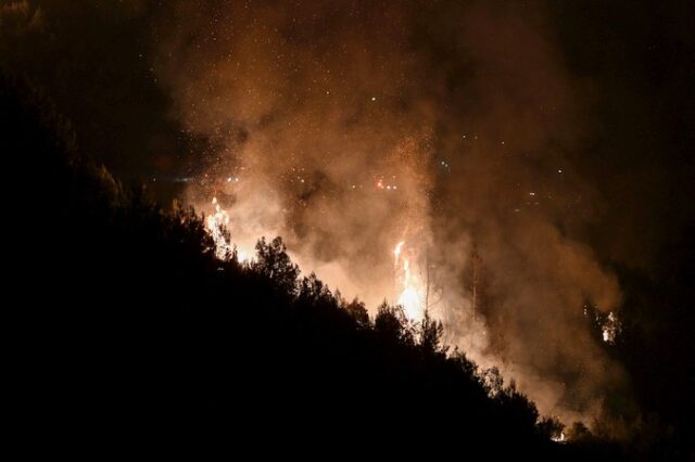 Φωτιά στην Ηλεία: Σε ύφεση αφού έκαψε 1000 στρέμματα δάσους
