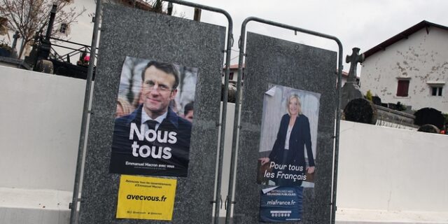 Εκλογές στη Γαλλία: Νέα δημοσκόπηση δείχνει νίκη Μακρόν με 56%