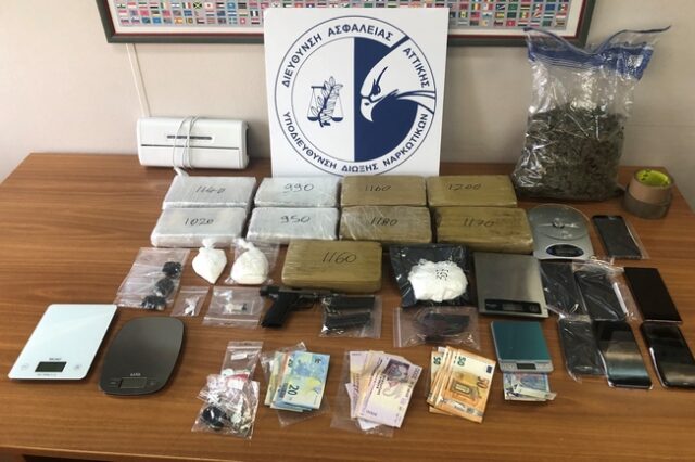 Συλλήψεις για διακίνηση μεγάλων ποσοτήτων κοκαΐνης στην Αττική