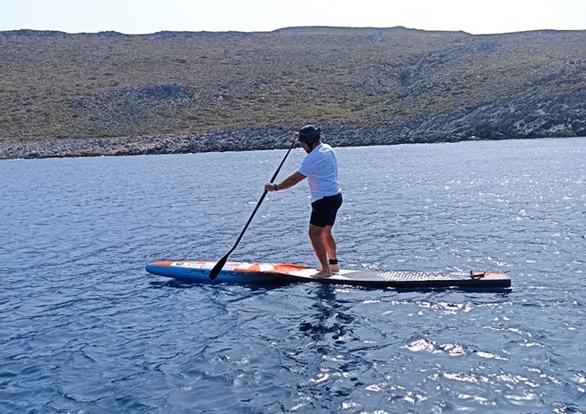 Κρήτη: Έκανε τον γύρο του νησιού πάνω σε sup