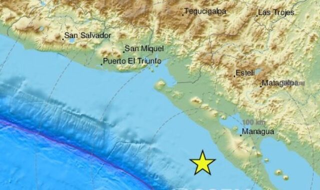 Σεισμός 6,9 Ρίχτερ ανοιχτά της Νικαράγουα