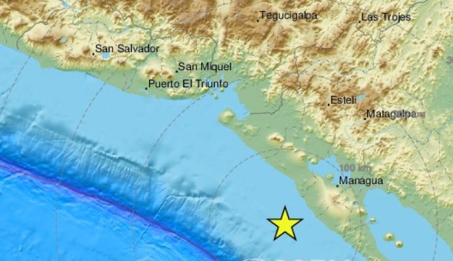 Σεισμός 6,9 Ρίχτερ ανοιχτά της Νικαράγουα