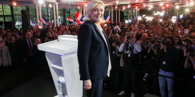 Γαλλικές εκλογές – Μαρίν Λεπέν: Αποδέχεται την ήττα της αλλά βλέπει ως νίκη το 42%