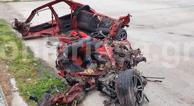 Φάρσαλα: Σοκαριστικές εικόνες από το τροχαίο που στοίχισε τη ζωή σε έναν 24χρονο