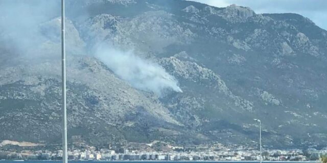Λουτράκι: Φωτιά στα Γεράνεια Όρη