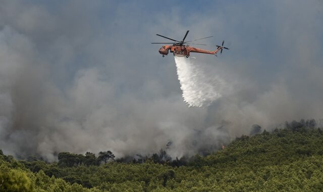 Σε ύφεση και οριοθετημένες οι φωτιές σε Λουτράκι, Κιλκίς και Κάστρο