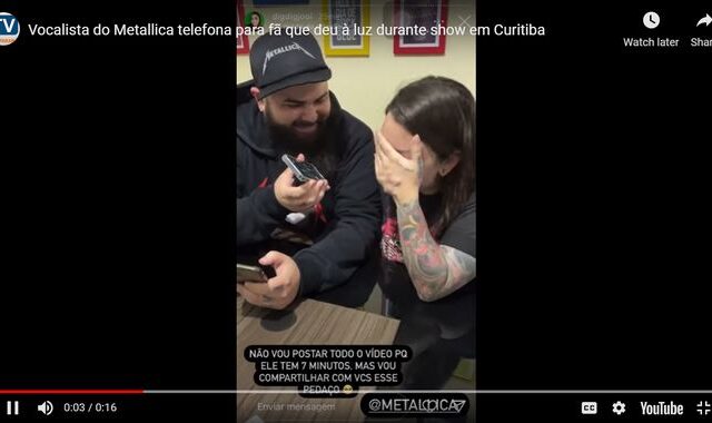 Βραζιλία: Ο James Hetfield τηλεφώνησε στη γυναίκα που γέννησε σε συναυλία των Metallica