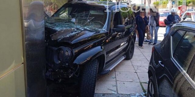 Κρήτη: Τζιπ έπεσε σε κρεοπωλείο