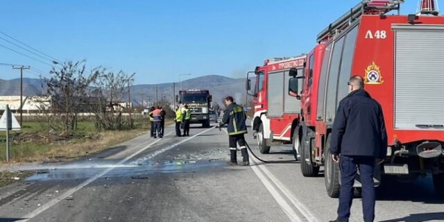 Φάρσαλα: Ένας νεκρός μετά από σύγκρουση αυτοκινήτου με νταλίκα