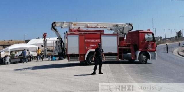 Λέσβος: Φωτιά στο ΚΥΤ του Καρά Τεπέ