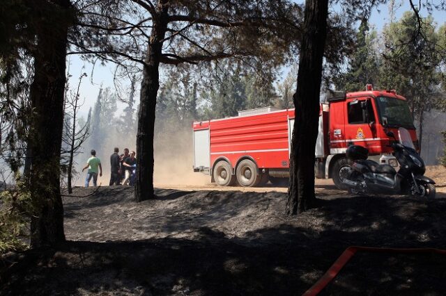 Θεσσαλονίκη: Φωτιά στο δάσος του Σέιχ Σου