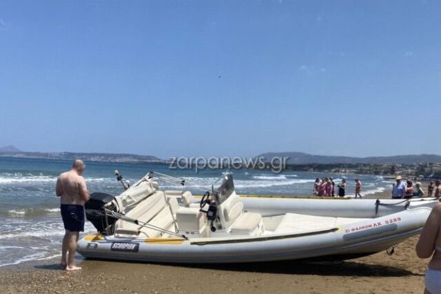 Χανιά: Ακυβέρνητο σκάφος σκόρπισε τον τρόμο σε παραλία