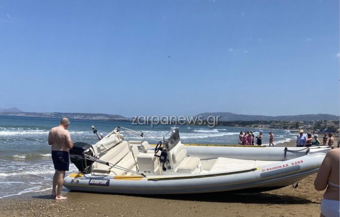 Χανιά: Ακυβέρνητο σκάφος σκόρπισε τον τρόμο σε παραλία