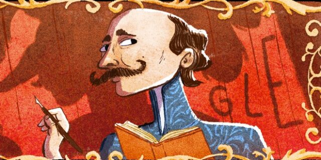 Edmond Rostand: Η Google τιμά με doodle τον Γάλλο ποιητή και δημιουργό του “Cyrano de Bergerac”