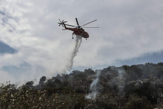 Φωτιά στη Ναύπακτο – Επιχειρούν και εναέρια μέσα