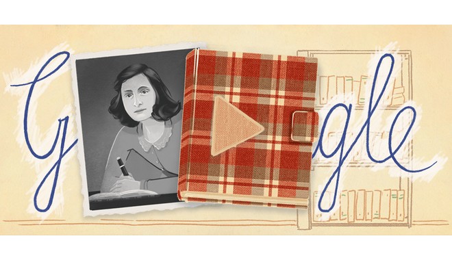 Google Doodle: Τιμά τα 75 χρόνια από την έκδοση του ημερολογίου της Άννας Φρανκ