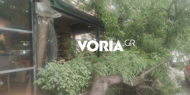 Θεσσαλονίκη: Bροχή, δυνατός αέρας και χαλάζι – Προβλήματα στην κυκλοφορία των τρένων