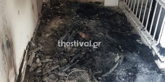 Θεσσαλονίκη: Πολυκατοικία χτυπήθηκε από κεραυνό και πήρε φωτιά