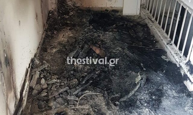 Θεσσαλονίκη: Πολυκατοικία χτυπήθηκε από κεραυνό και πήρε φωτιά