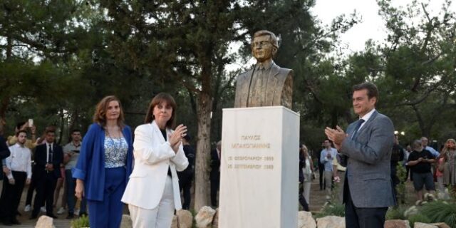 Σακελλαροπούλου: Αποκαλυπτήρια προτομής του Παύλου Μπακογιάννη στο Π. Ψυχικό
