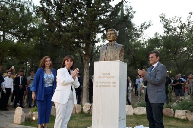 Σακελλαροπούλου: Αποκαλυπτήρια προτομής του Παύλου Μπακογιάννη στο Π. Ψυχικό