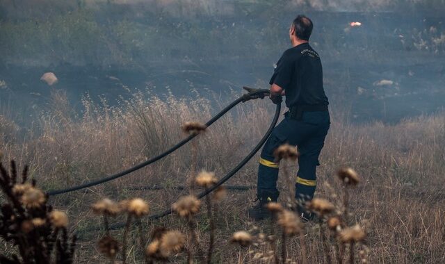 Οριοθετήθηκε η φωτιά στον Αυλώνα