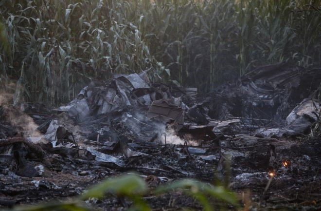 Πτώση αεροσκάφους Antonov στην Καβάλα: Ανησυχία για τη λευκή ουσία στο σημείο της συντριβής